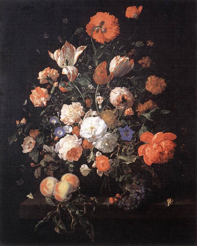 Rachel Ruysch A Vase of Flowers oil painting image